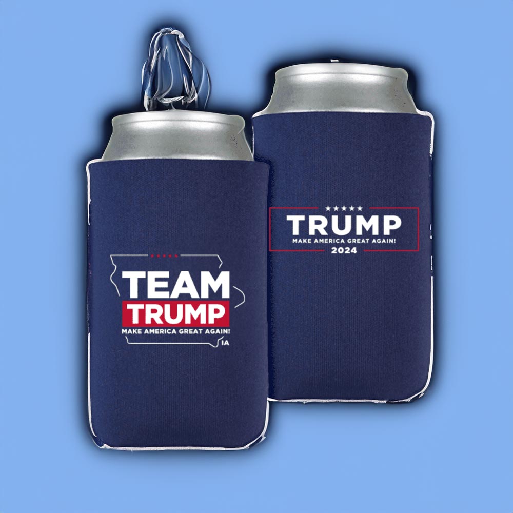 Team Trump Iowa Navy Beverage Cooler