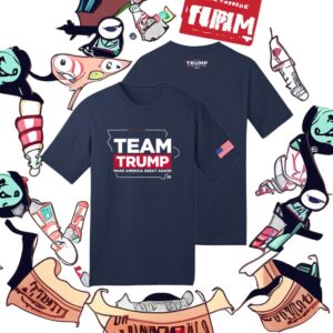 Team Trump Iowa Navy Cotton Shirts