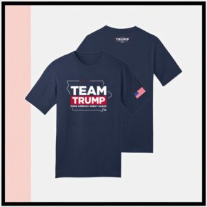 Team Trump Iowa Navy Cotton T-Shirts