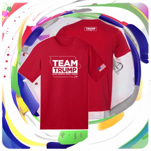Team Trump Iowa Red Cotton Shirts