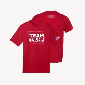 Team Trump Iowa Red Cotton T-Shirt
