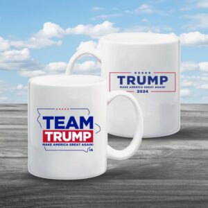Team Trump Iowa White Coffee Mugs