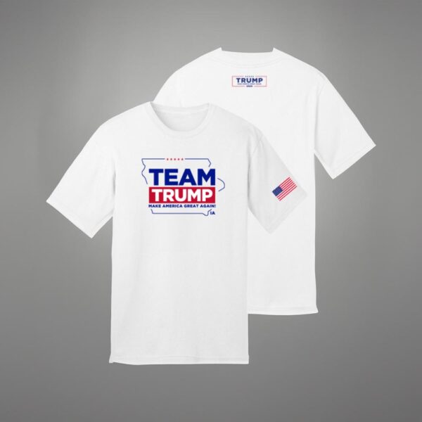 Team Trump Iowa White Cotton T-Shirt
