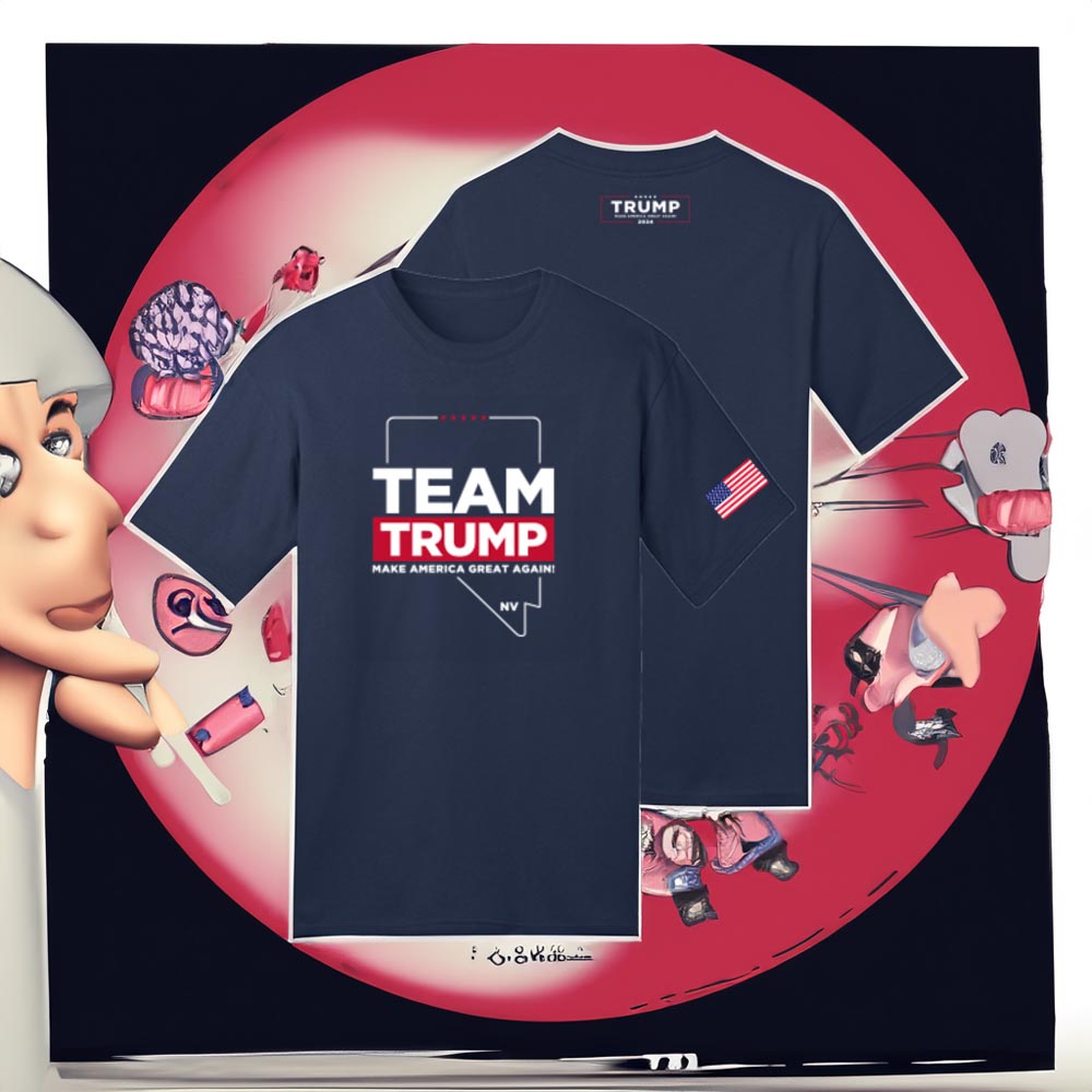 Team Trump Nevada Navy Cotton T-Shirts