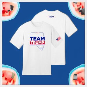 Team Trump Nevada White Cotton T-Shirts