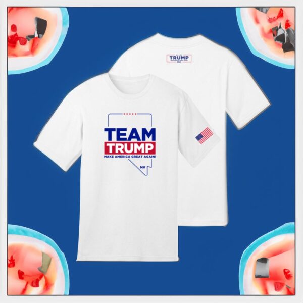 Team Trump Nevada White Cotton T-Shirts