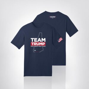 Team Trump New Hampshire Navy Cotton T-Shirt
