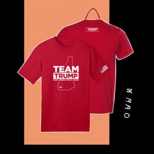 Team Trump New Hampshire Red Cotton T-Shirts