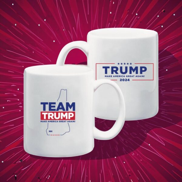 Team Trump New Hampshire White Coffee Mug Cup