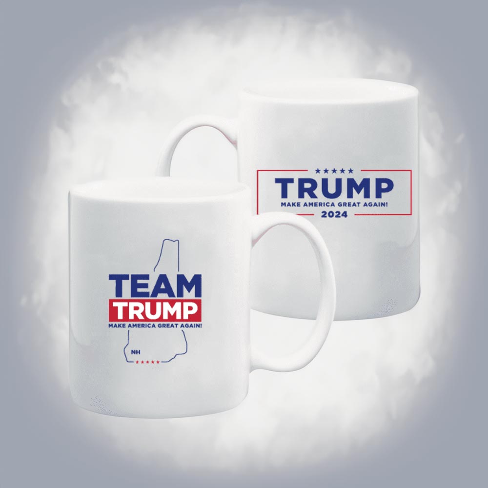 Team Trump New Hampshire White Coffee Mug