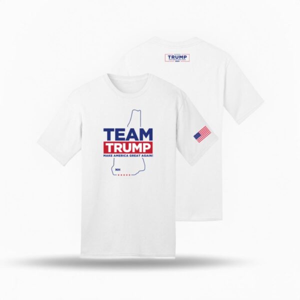 Team Trump New Hampshire White Cotton T-Shirt