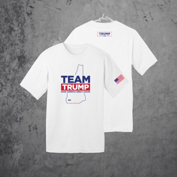 Team Trump New Hampshire White Cotton T-Shirts