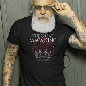 The Great MAGA King Crown USA Parody Trump 2024 Anti Biden T-Shirt