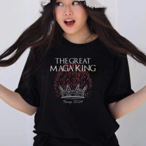 The Great MAGA King Crown USA Parody Trump 2024 Anti Biden T-Shirts