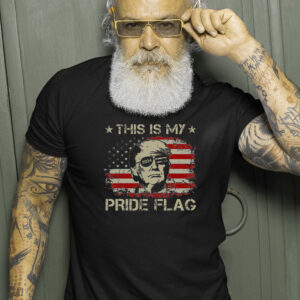This Is My Pride Flag Trump 2024 American Flag 4th Of July T-Shirt