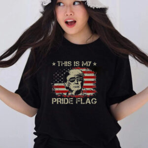 This Is My Pride Flag Trump 2024 American Flag 4th Of July T-Shirts