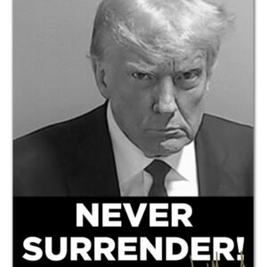 Trump 2024 Never Surrender Signed Poster Full