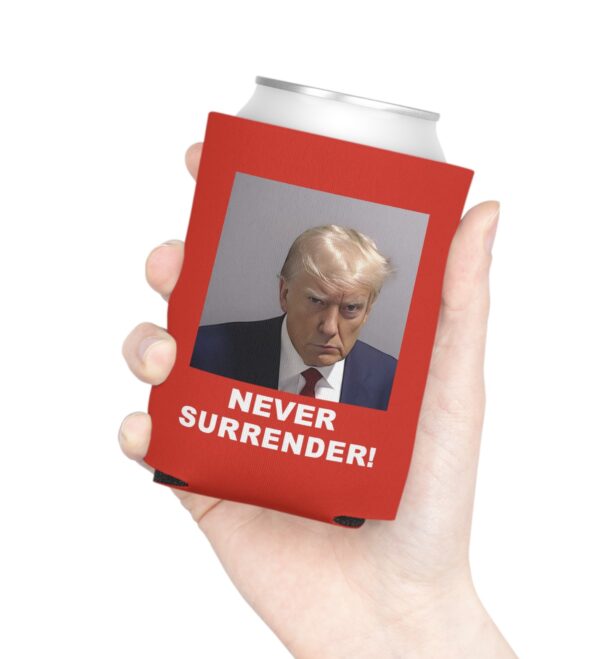 Trump Magag Never Surrender Can Coolers Red