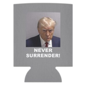 Trump Never Surrender Beverage Cooler Gray
