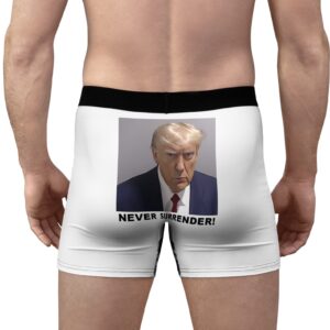 Trump Never Surrender Boxer Briefs Back