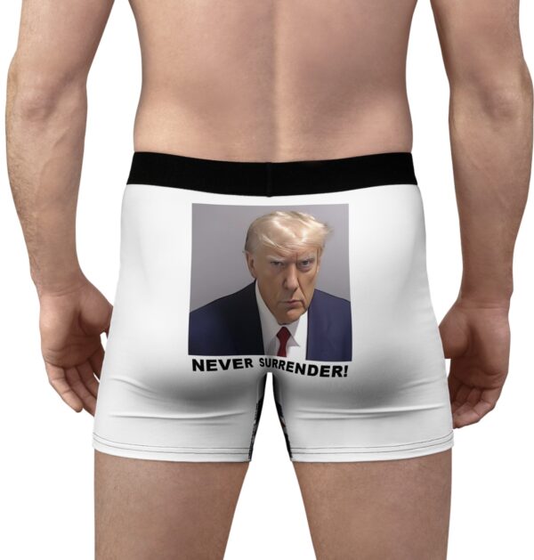 Trump Never Surrender Boxer Briefs Back