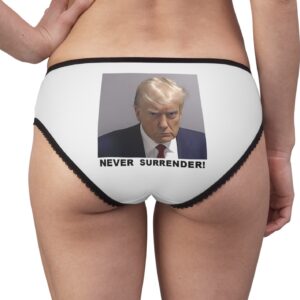 Trump Never Surrender Boxer Briefs back Women