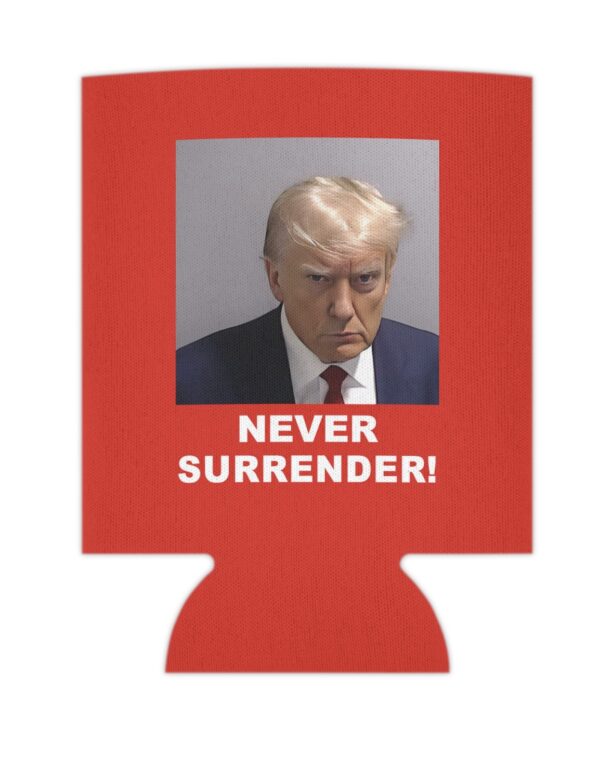 Trump Never Surrender Can Cooler Red