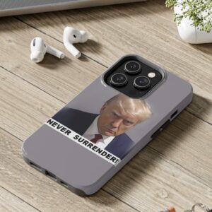 Trump Never Surrender Tough Phone Cases 14 pro