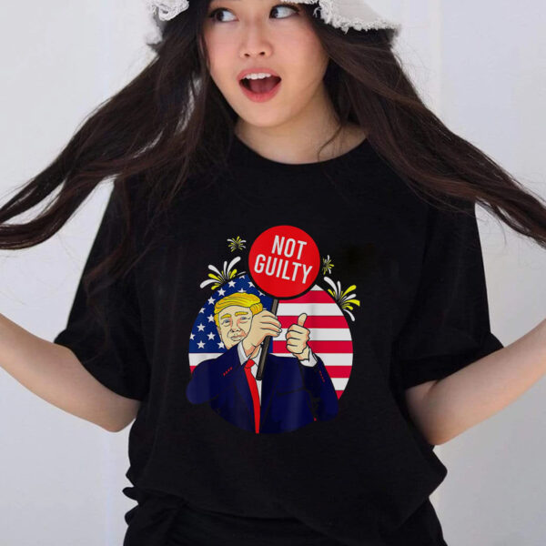 Trump Not Guilty 2024 Free Trump T-Shirt