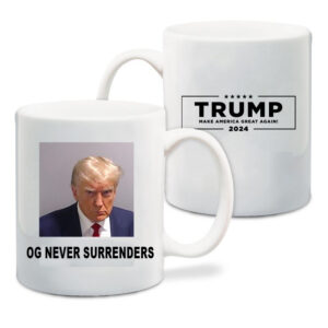 Trump OG Never Surrenders Mug