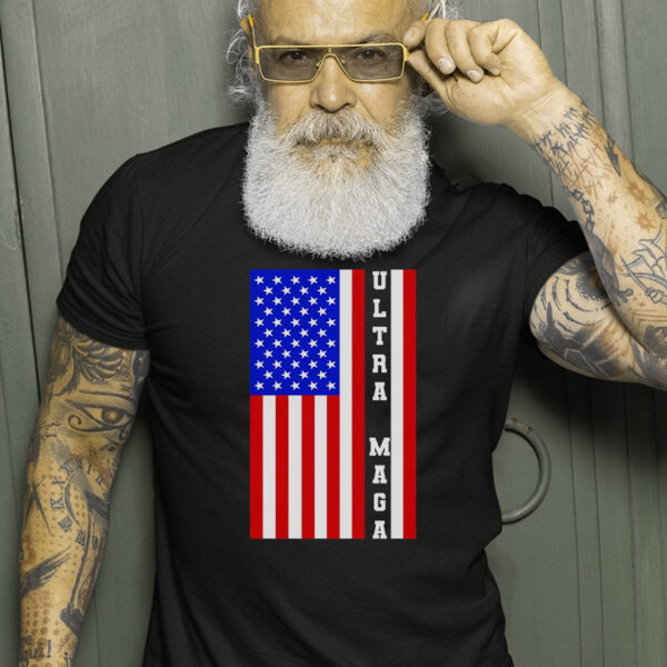 USA Flag United States Of America Ultra MAGA Trump 2024 T-Shirt