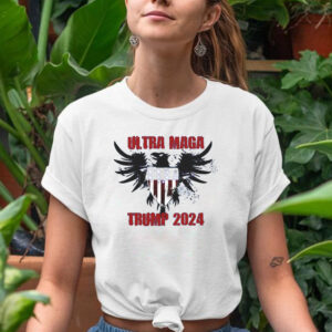 Ultra MAGA Eagle Grunge Splatter Trump 2024 Anti Biden T-Shirts