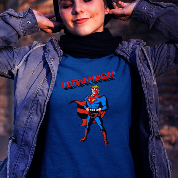 Ultra MAGA Superhero Parody Trump 2024 Anti Biden T-Shirts