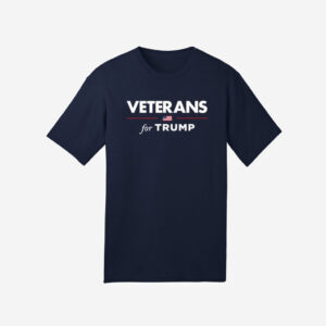 Veterans for Trump Navy Premium Cotton Shirt