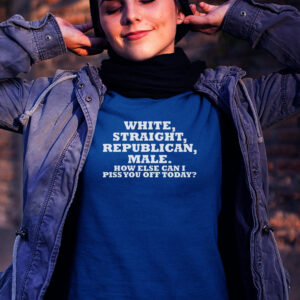 White Straight Republican Male Funny Republican T-Shirt