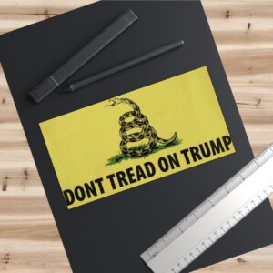 Don't Tread on Trump Gadsden Bumper Stickers