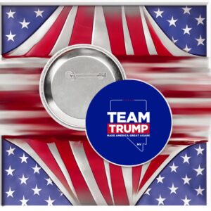 Team Trump 2024 Nevada Blue 3 Buttons