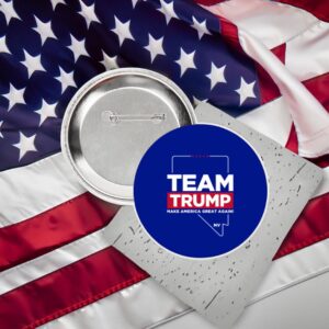 Team Trump 2024 Nevada Blue 3 Buttons Hot