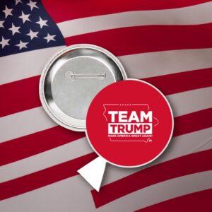 Team Trump Iowa Red 3 Buttons