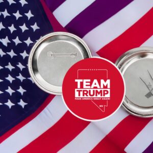 Team Trump Nevada Red 3 Buttons