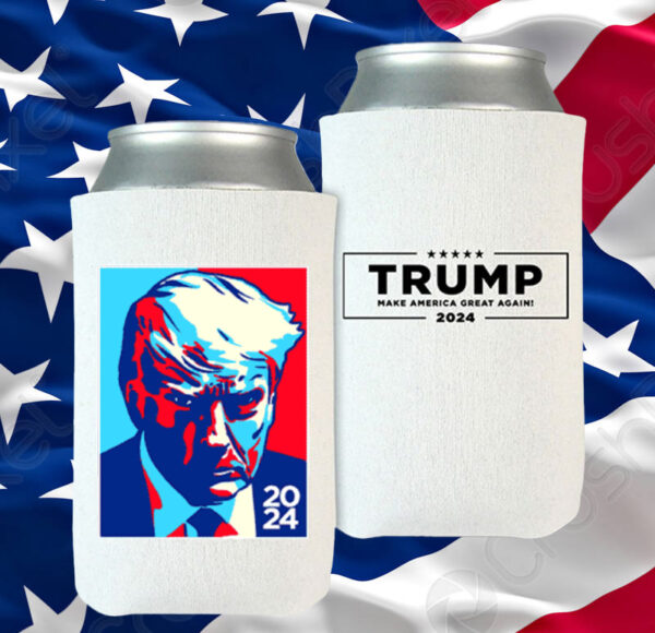 Trump 2024 Colorblock Beverage Coolers