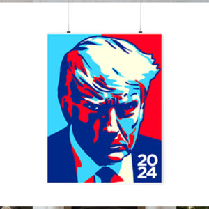 Trump 2024 Colorblock Poster
