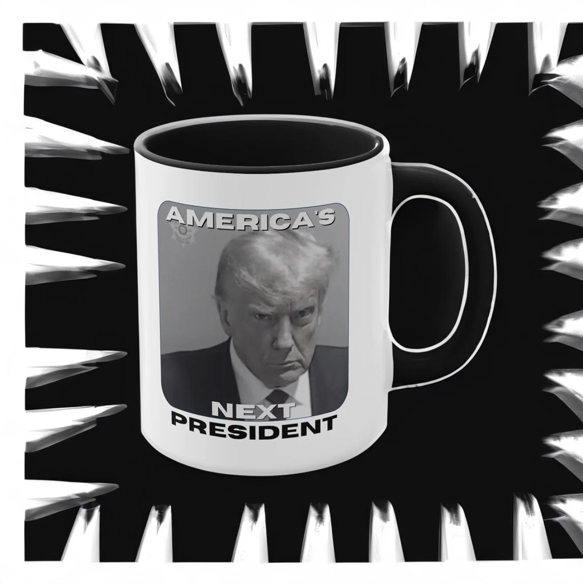 Trump America's Next President Mugshot Mug Cup