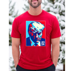 Trump Colorblock Red Cotton Shirt
