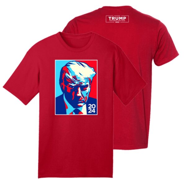 Trump Colorblock Red Cotton T-Shirt