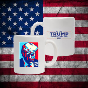 Trump Colorblock White Coffee Mugs