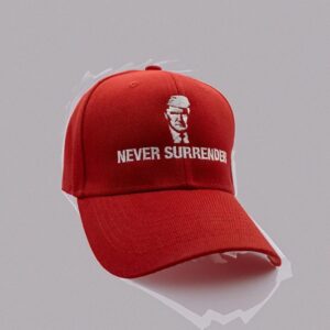 Trump Mugshot Never Surrender Embroidered Hat