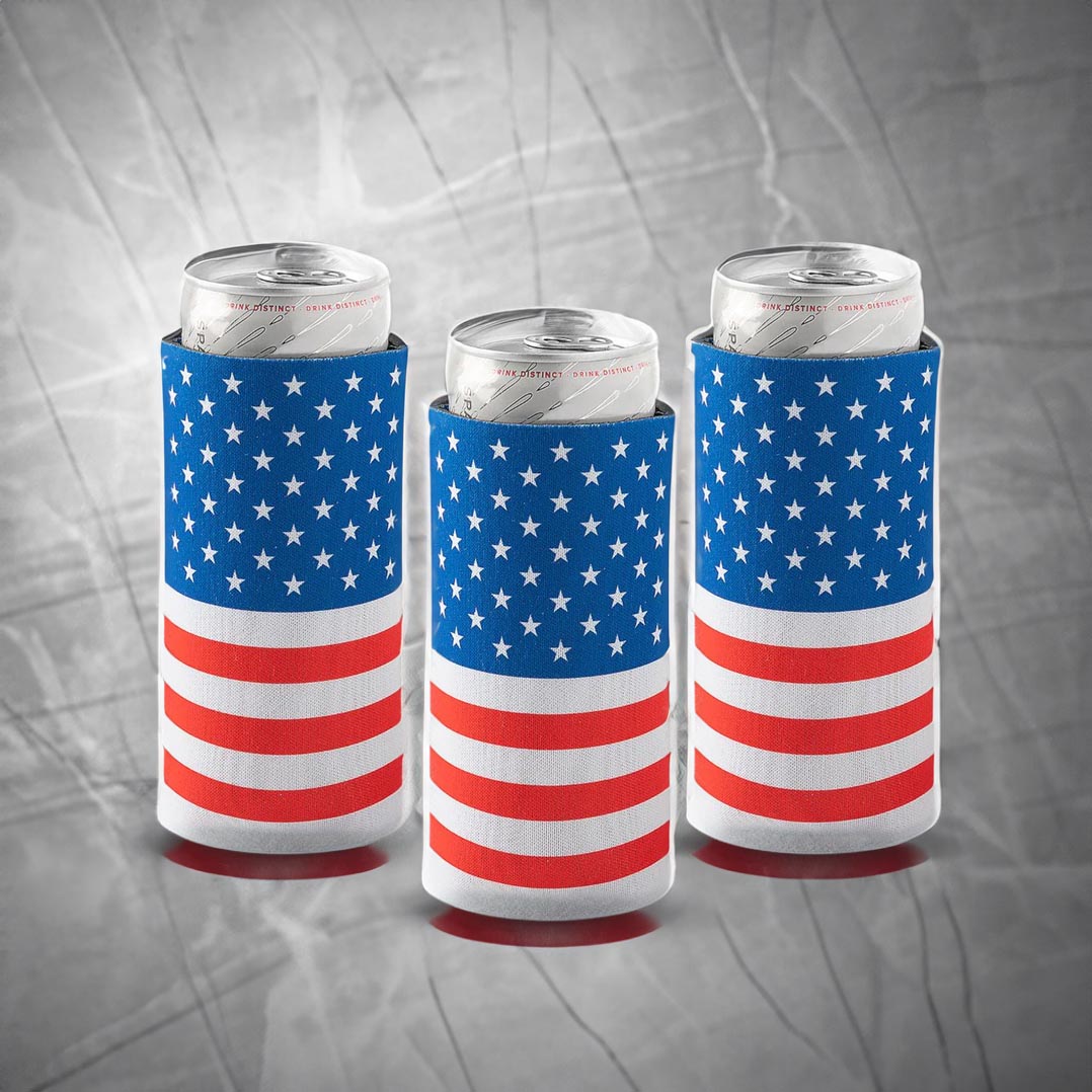 Trump USA America Flag Beverage Coolers