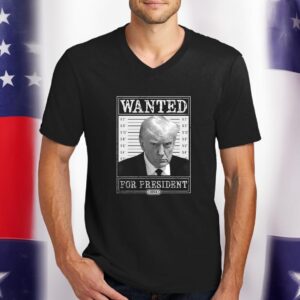 Trump Wanted Unisex V Neck Shirts