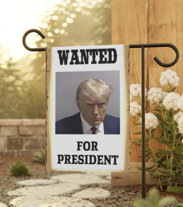 Wanted for President Trump Mugshot Flag